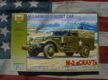 images/productimages/small/M-3 Armoured Scout Car + Canvas Zvezda 1;35 nw.voor.jpg